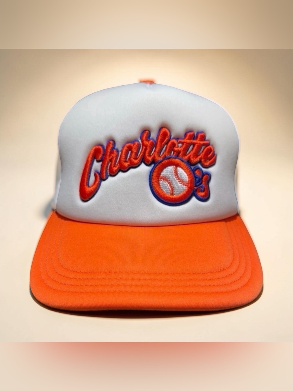Ebbet’s Field Charlotte Orioles Vintage Minor League Trucker Hat. OS. New